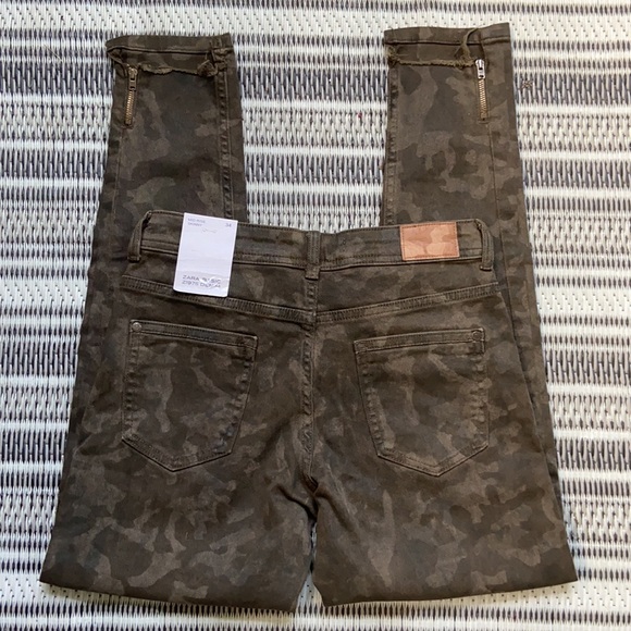 Zara  z1975 camo skinny mid rise24 hour drop!!! - Picture 2 of 4